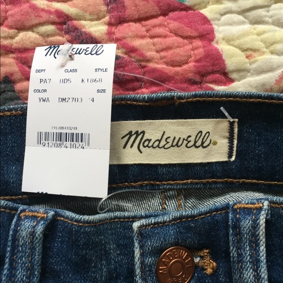 Distressed madewell skinny raw hem jeans - Picture 5 of 6